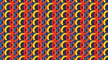 Trendy seamless pattern colorful circles texture vector modern gradient abstract with black background.