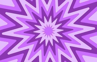 Colorful horizontal retro background in purple colors. Abstract psychedelic vector background. Star tunnel in style 70, 80s