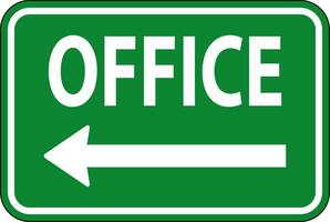 Office Left Arrow Sign On White Background vector