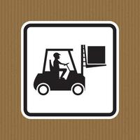 Forklift truck sign,Hazard warning forklift vector