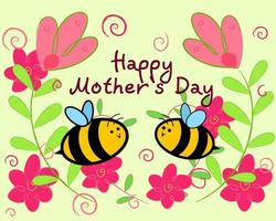 Card of mother s day vector