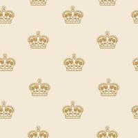 Seamless pattern with crowns