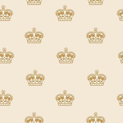 Seamless pattern with crowns