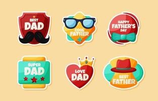 Happy Father Day Sticker vector