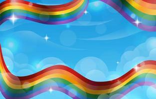 Pride Month Rainbow Flag Background vector