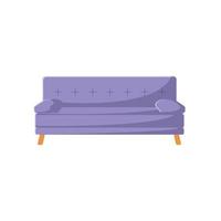 Sofa Flat Illustration. Clean Icon Design Element on Isolated White Background vector