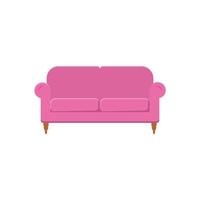 Sofa Flat Illustration. Clean Icon Design Element on Isolated White Background vector