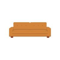 Sofa Flat Illustration. Clean Icon Design Element on Isolated White Background vector