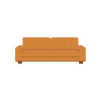 Sofa Flat Illustration. Clean Icon Design Element on Isolated White Background vector