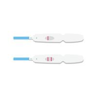 Pregnancy Test Flat Illustration. Clean Icon Design Element on Isolated White Background vector