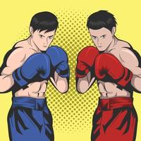 ilustración vectorial de boxeo