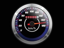 realistic speedometer illustration vector