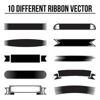 Free different vintage vector ribbon design