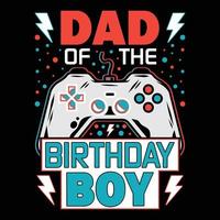 Dad of the Birthday Boy vector art t-shirt design, father, day, hero, graphic, editable, illustration