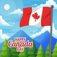 concepto de feliz día de canadá vector