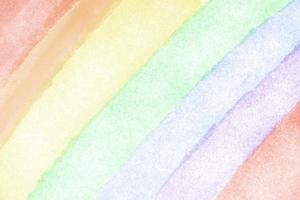 Drawing rainbow stripe in, concept for lgbt celebrations in pride month. photo