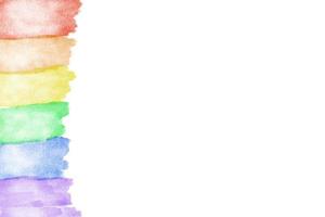 Rainbow art drawing in stripes and heart, background, lgbtqai comcept photo