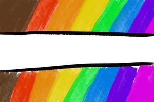 dibujo de arte del arco iris en rayas y corazón, fondo, concepto lgbtqai foto