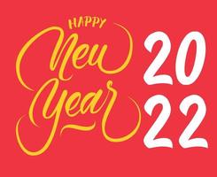 Happy New Year 2022 Vector Abstract Design Illustration