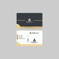 tarjeta de presentación moderna: plantilla de tarjeta de presentación corporativa creativa y limpia. vector