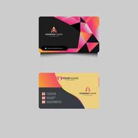 Modern Business Card -Creative And Clean Business Card Template Corporate. vector