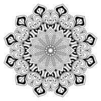 diseño de mandala para libros de colorear. adornos redondos decorativos de mandala vintage. vector