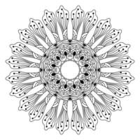 diseño de mandala para libros de colorear. adornos redondos decorativos de mandala vintage. vector