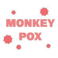 Virus banner. Monkeypox. Vector illustration.