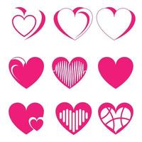 cute heart shape vector design