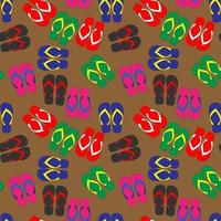 cute sandals pattern design vector