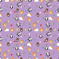 cute seamless pattern design vector