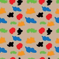 cute seamless pattern design vector
