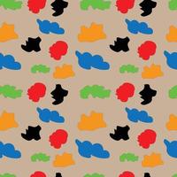 cute seamless pattern design vector