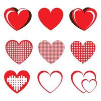 cute heart shape vector design