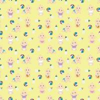 cute baby pattern design vector