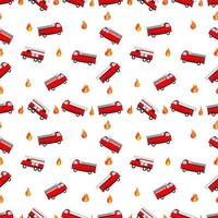 cute firefighter pattern design vector