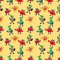 cute seamless pattern design vector