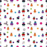 cute seamless pattern design vector