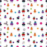 cute seamless pattern design vector