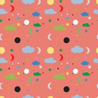 cute seamless pattern design vector