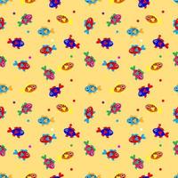 cute seamless pattern design vector