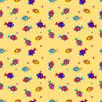 cute seamless pattern design vector