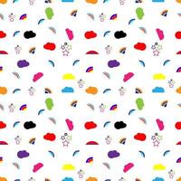cute seamless pattern design vector