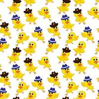 cute duck pattern design vector