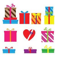 cute gift shape illustration design vector