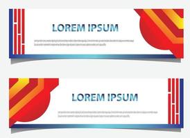 diseño de vector simple banner lindo