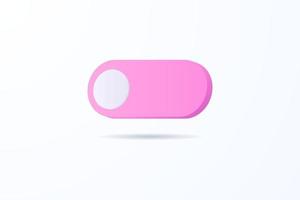 Realistic toggle 3d icon design illustrations vector