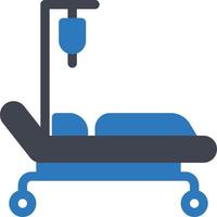 Patient Bed vector illustration on a background.Premium quality symbols.vector icons for concept and graphic design.