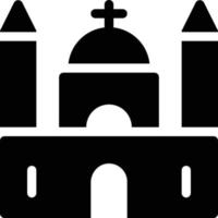 ilustración de vector de iglesia en un fondo. símbolos de calidad premium. iconos vectoriales para concepto y diseño gráfico.