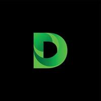 Letter D modern logo free vector template
